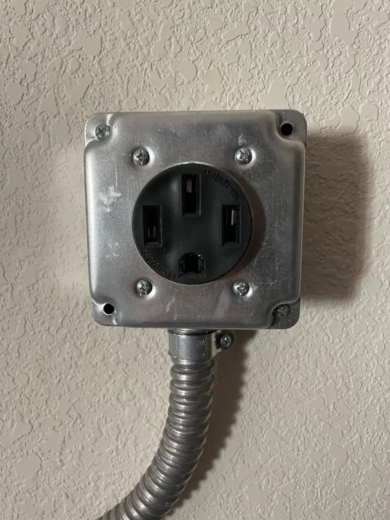 NEMA 14-50 outlet installed for Smart Home Electrical in Nebraska City